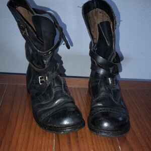 Men's Black Leather Boots